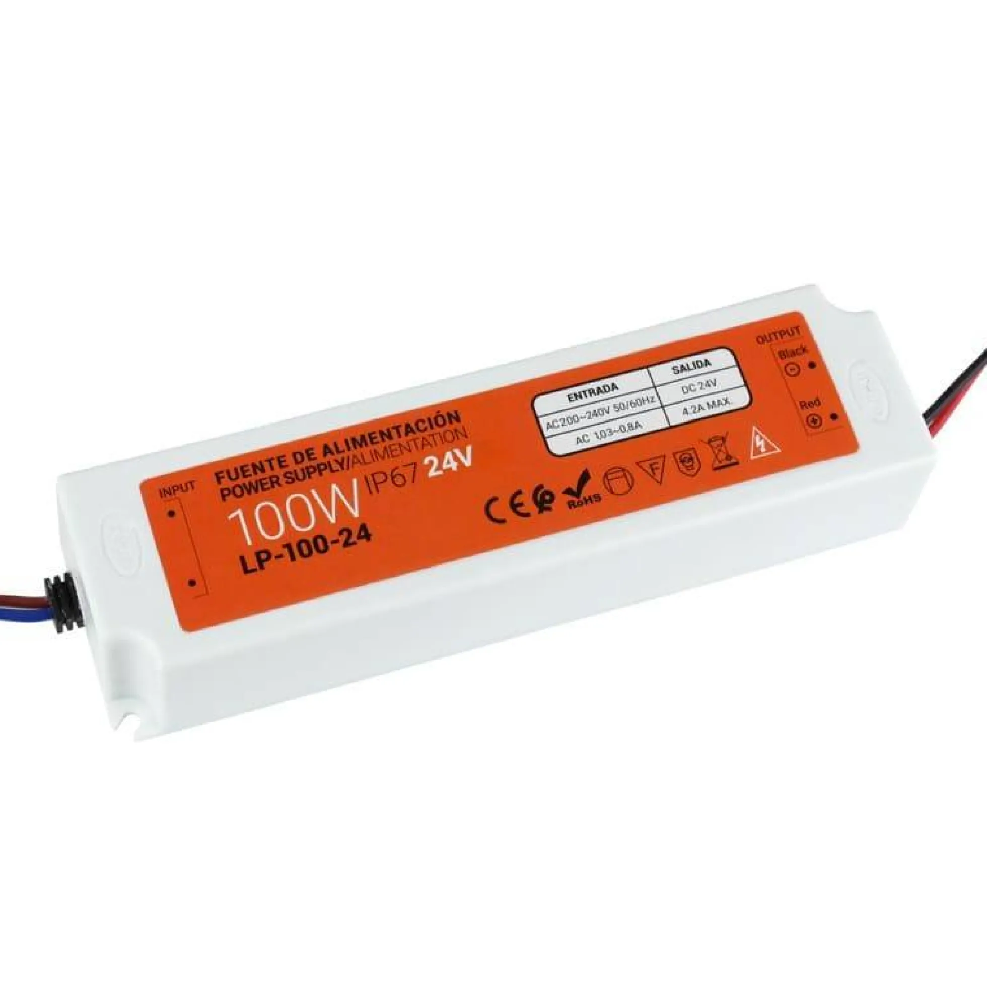Fuente de alimentación estanca compacta 24V 100W IP67
