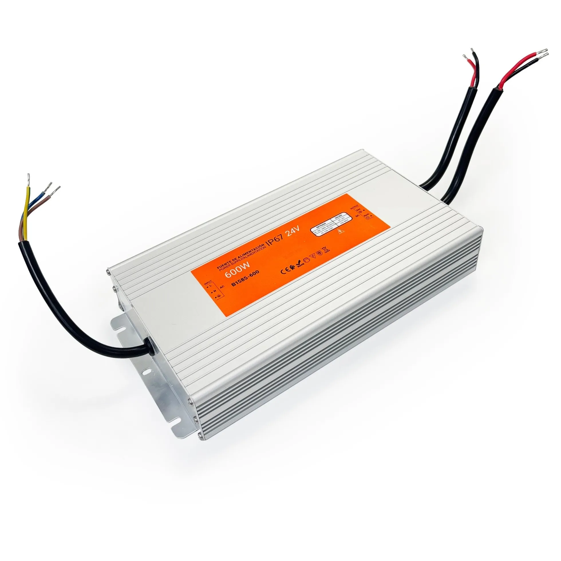 Fuente de alimentación estanca compacta - 600W 24V - 25A - IP67