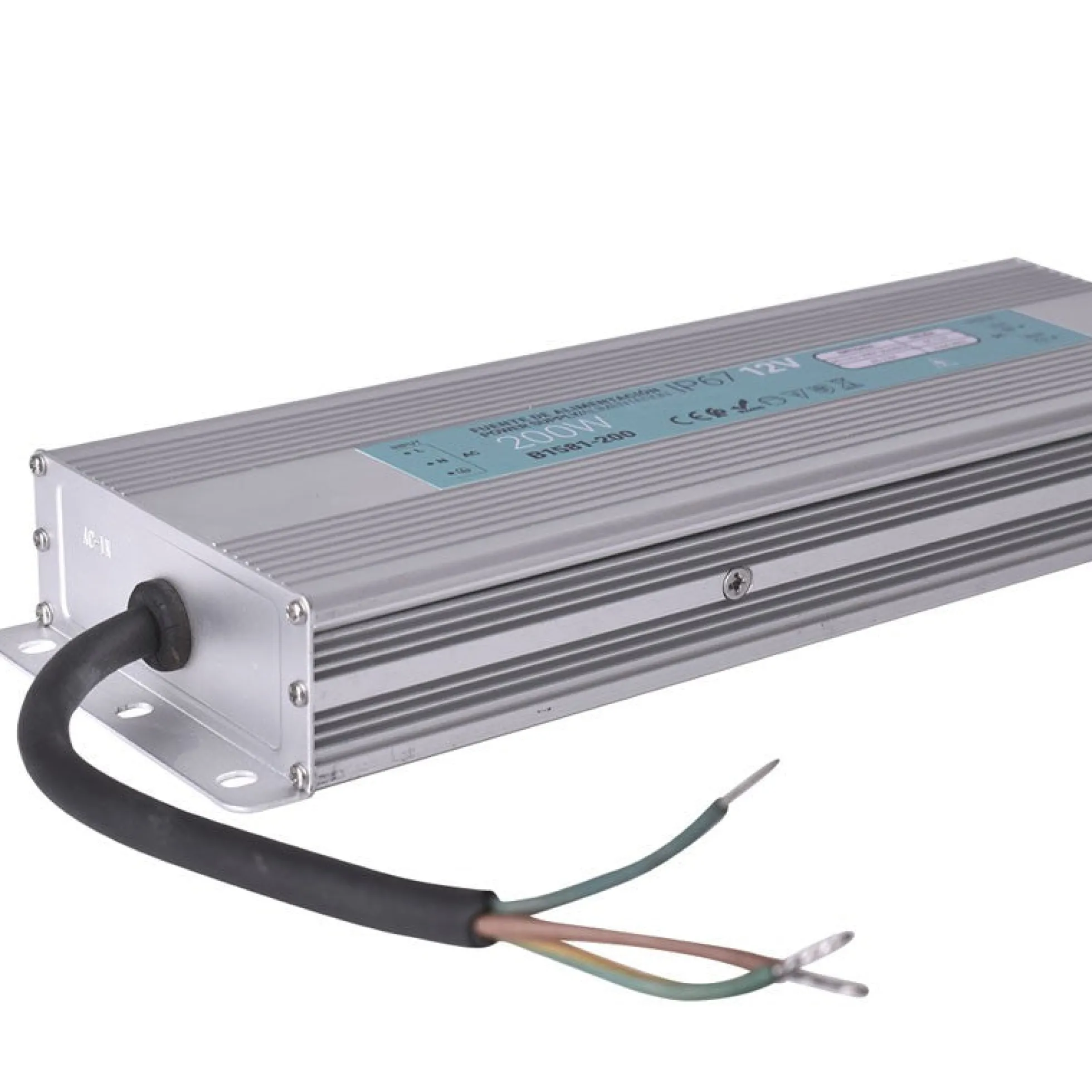 Fuente de alimentación estanca compacta 12V 200W IP67