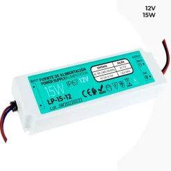 Fuente de alimentación Estanca IP67 12V 15W