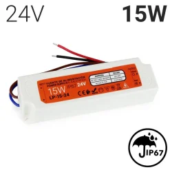 Fuente de alimentación estanca compacta 24V 15W IP67
