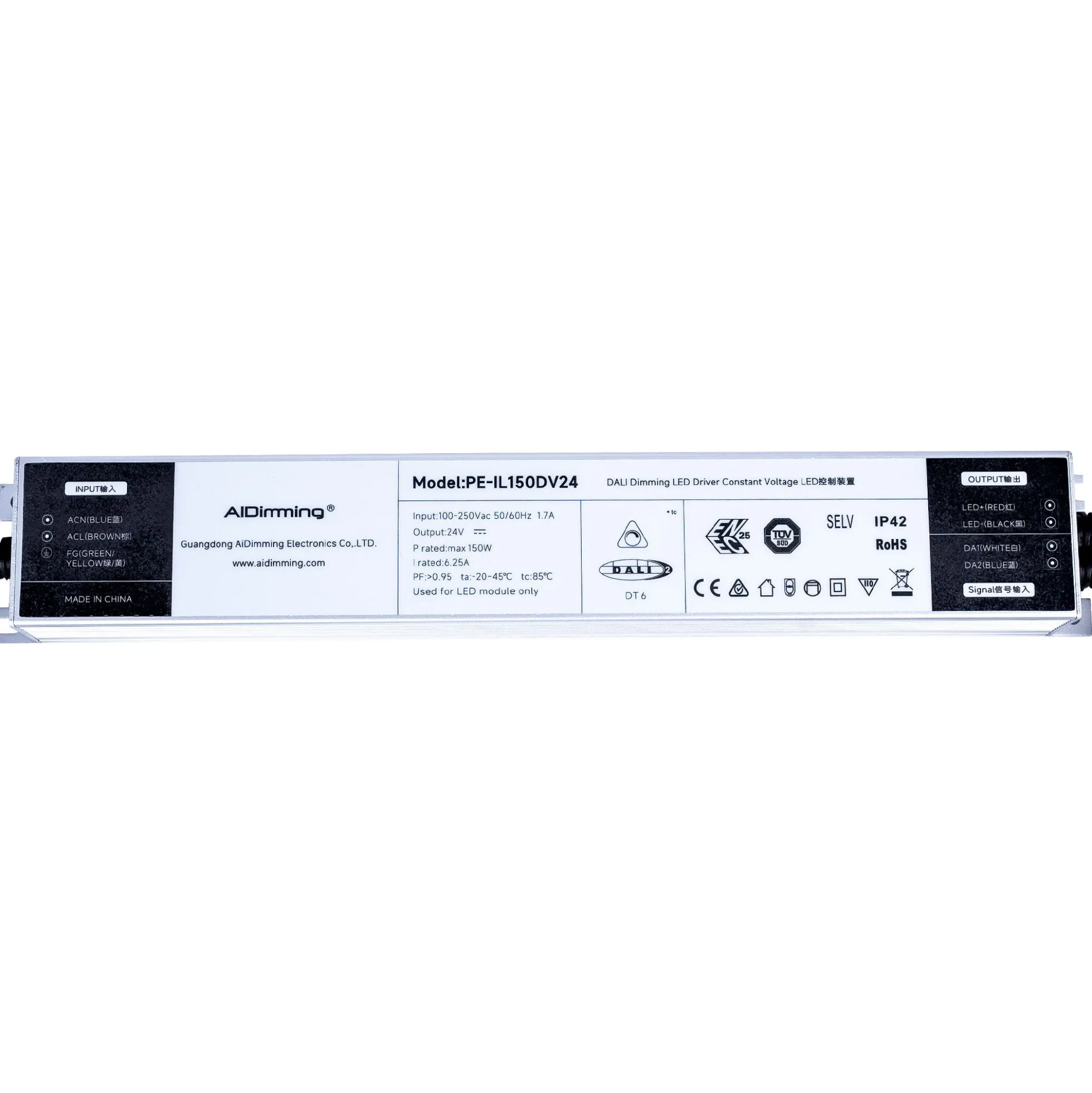 Fuente de alimentación regulable DALI DT6 - 24V DC - 6,25A - 150W