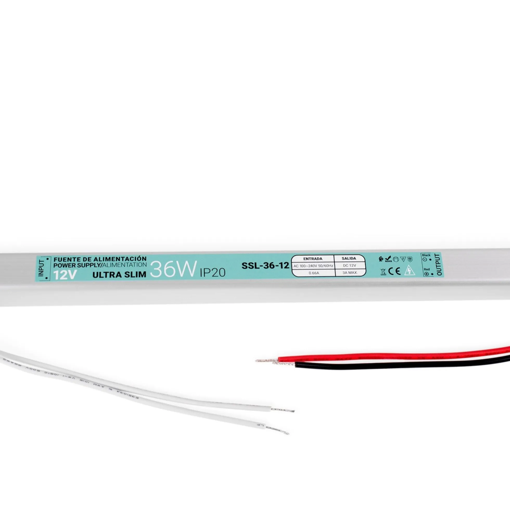 Fuente de alimentación ultra slim 12V - 36W - IP20