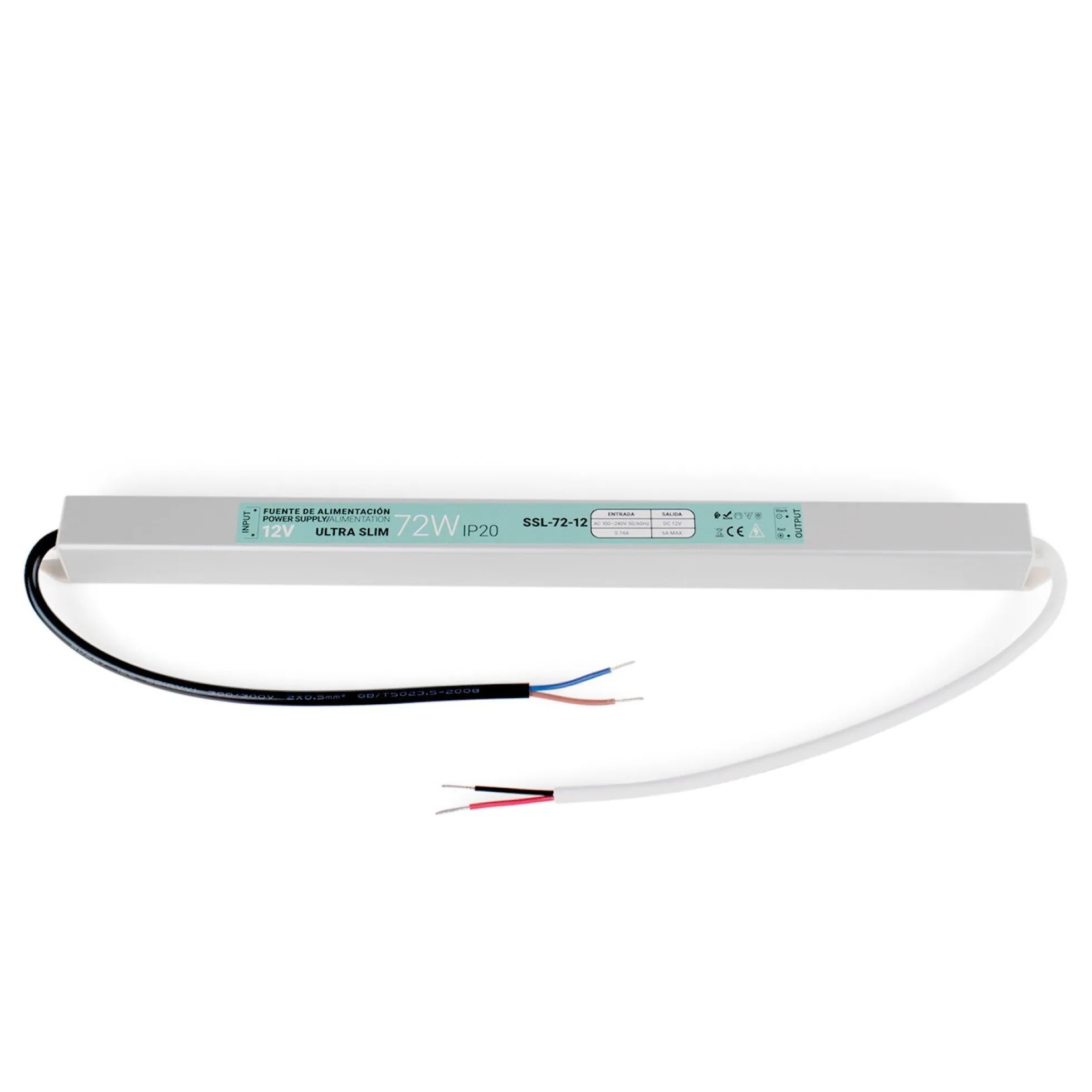 Fuente de alimentación ultra slim 12V - 72W - IP20