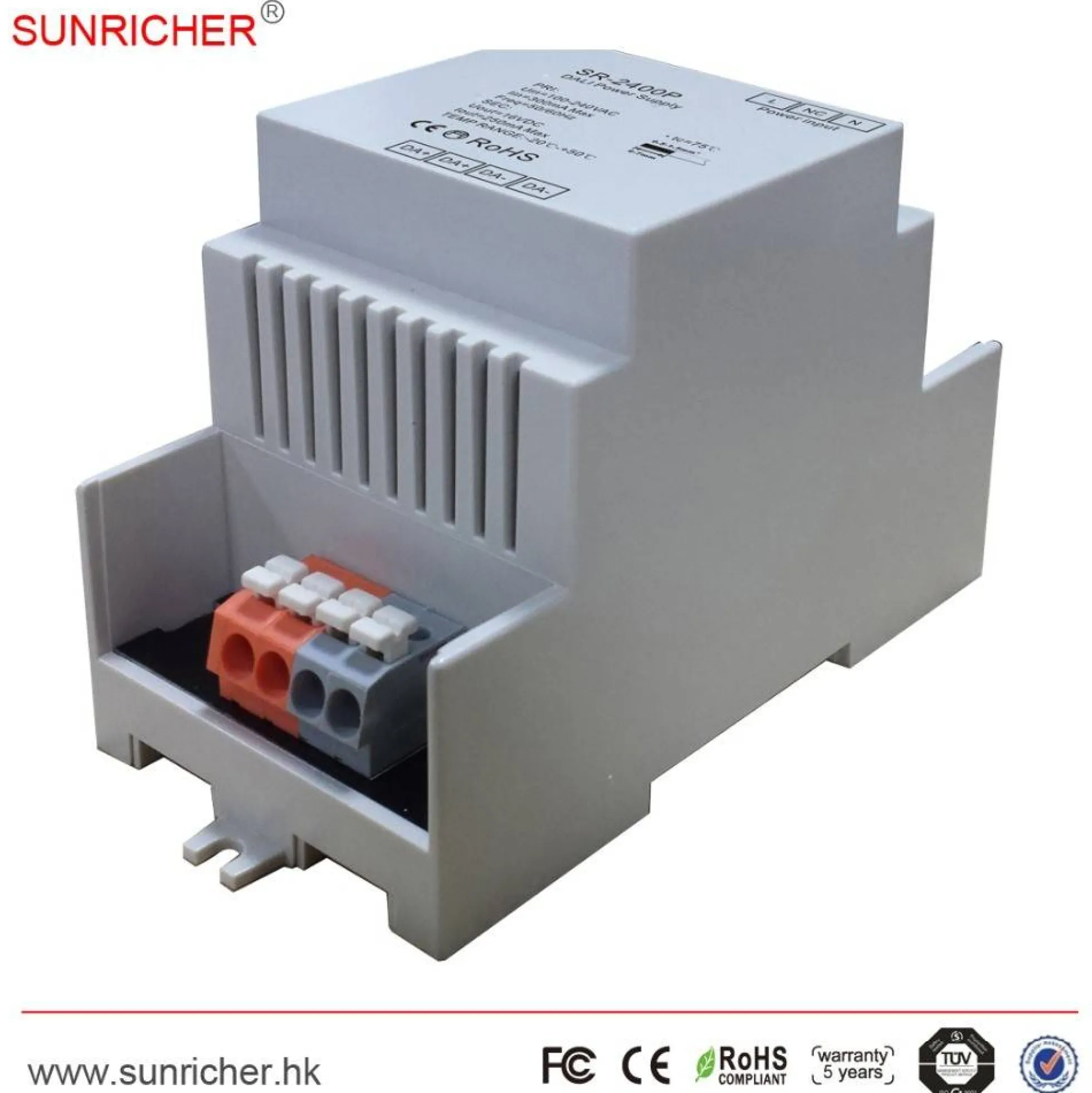 Fuente Sunricher para BUS DALI 100-240V AC / 16V DC 250mA