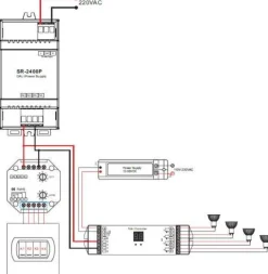Fuente Sunricher para BUS DALI 100-240V AC / 16V DC 250mA