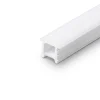 Funda de silicona flexible blanca - Tira LED a neón - 10x10 mm - Curvatura vertical - Empotrable