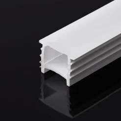 Funda de silicona flexible blanca - Tira LED a neón - 16x16 mm - Curvatura vertical - Empotrable