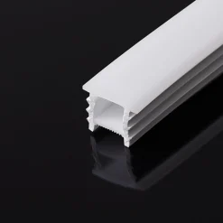 Funda de silicona flexible blanca - Tira LED a neón - 12x12 mm - Curvatura vertical - Empotrable
