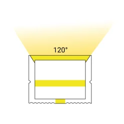 Funda de silicona flexible blanca - Tira LED a neón - 10x12 mm - Superficie