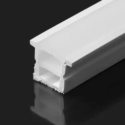 Funda de silicona flexible blanca - Tira LED a neón - 16x16 mm - Empotrable
