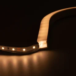 Funda de silicona flexible blanca - Tira LED a neón - 10x10 mm - Curvatura horizontal - Superficie