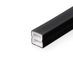 Funda de silicona flexible negra - Tira LED a neón - 10x10 mm - Superficie