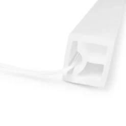 Funda de silicona flexible para convertir tira LED a neón - 16x16mm - 5 metros - PCB hasta 10mm - Curvatura horizontal
