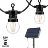 Guirnalda LED con panel solar de 8 metros con 10 bombillas integradas