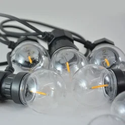 Guirnalda LED con panel solar de 8 metros con 10 bombillas integradas