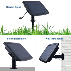 Guirnalda solar exterior - 25 Bombillas LED filamento E10 - IP44 - 9,2 metros