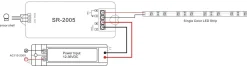 Interruptor con sensor de proximidad IR 12-36V 1Ch 3A