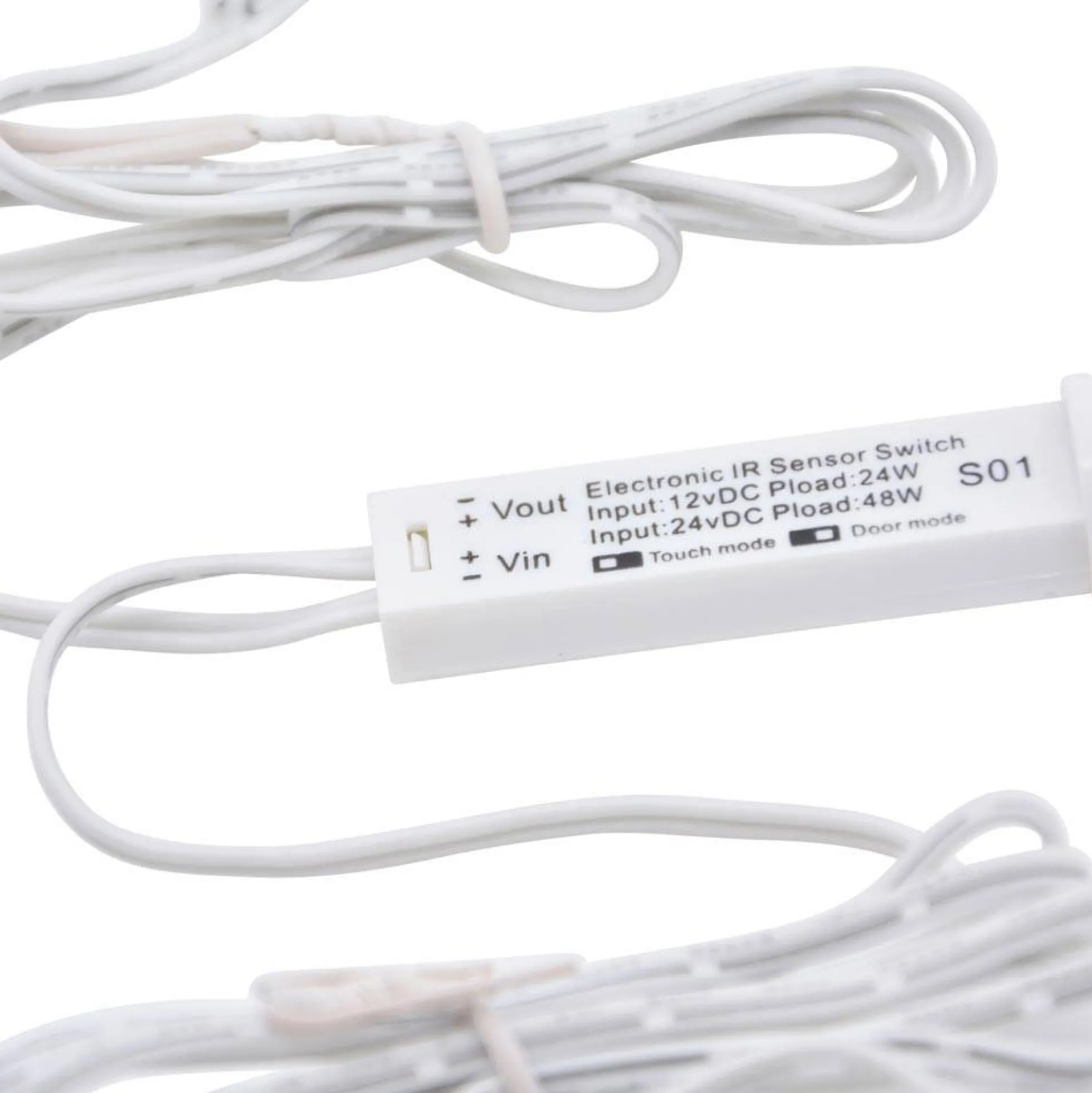 Interruptor con sensor empotrable para armarios IR - 12/24V-DC- IP20