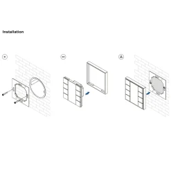 Interruptor de pared DALI-2 - 2 teclas programables - Bus DALI