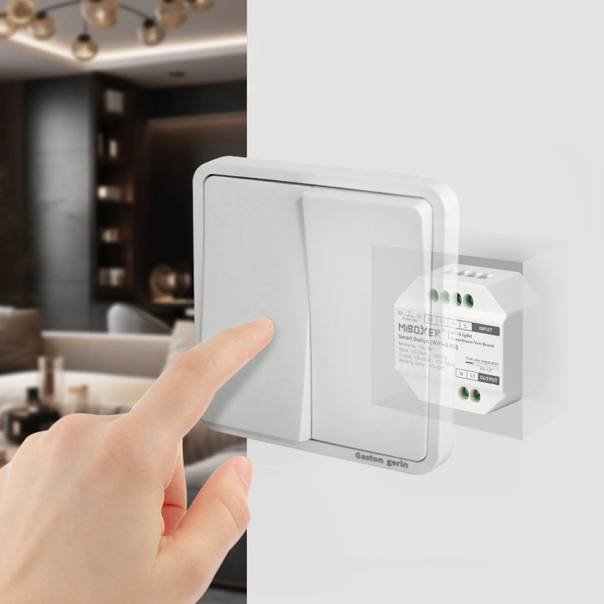 Interruptor inteligente / Smart switch - WiFi + 2.4GHz - Mi Boxer - WL-SW1