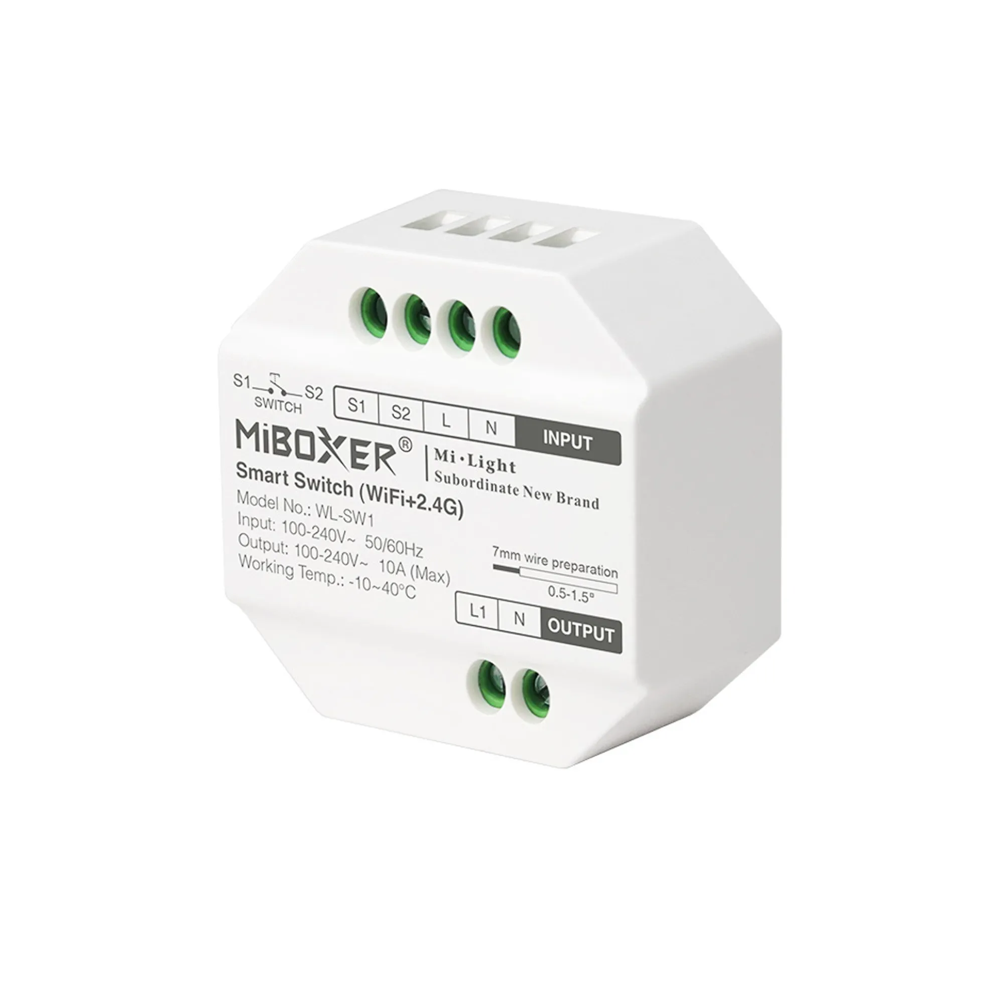 Interruptor inteligente / Smart switch - WiFi + 2.4GHz - Mi Boxer - WL-SW1