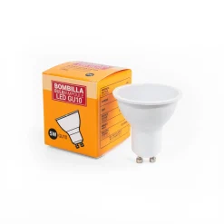 KIT - Aro downlight basculante Ø75mm + Bombilla GU10 5W + Casquillo GU10