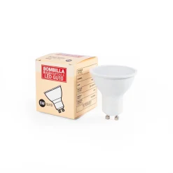 KIT - Aro downlight basculante Ø75mm + Bombilla GU10 5W + Casquillo GU10