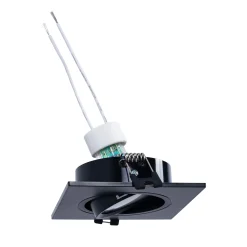 KIT Aro downlight cuadrado 93x93mm + Bombilla GU10 6W + Casquillo