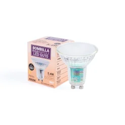 KIT Aro downlight cuadrado 93x93mm + Bombilla GU10 6W + Portalámparas