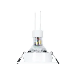 KIT Aro downlight cuadrado 93x93mm + Bombilla GU10 6W + Portalámparas