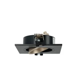 KIT Aro downlight cuadrado 93x93mm + Bombilla GU10 6W + Portalámparas