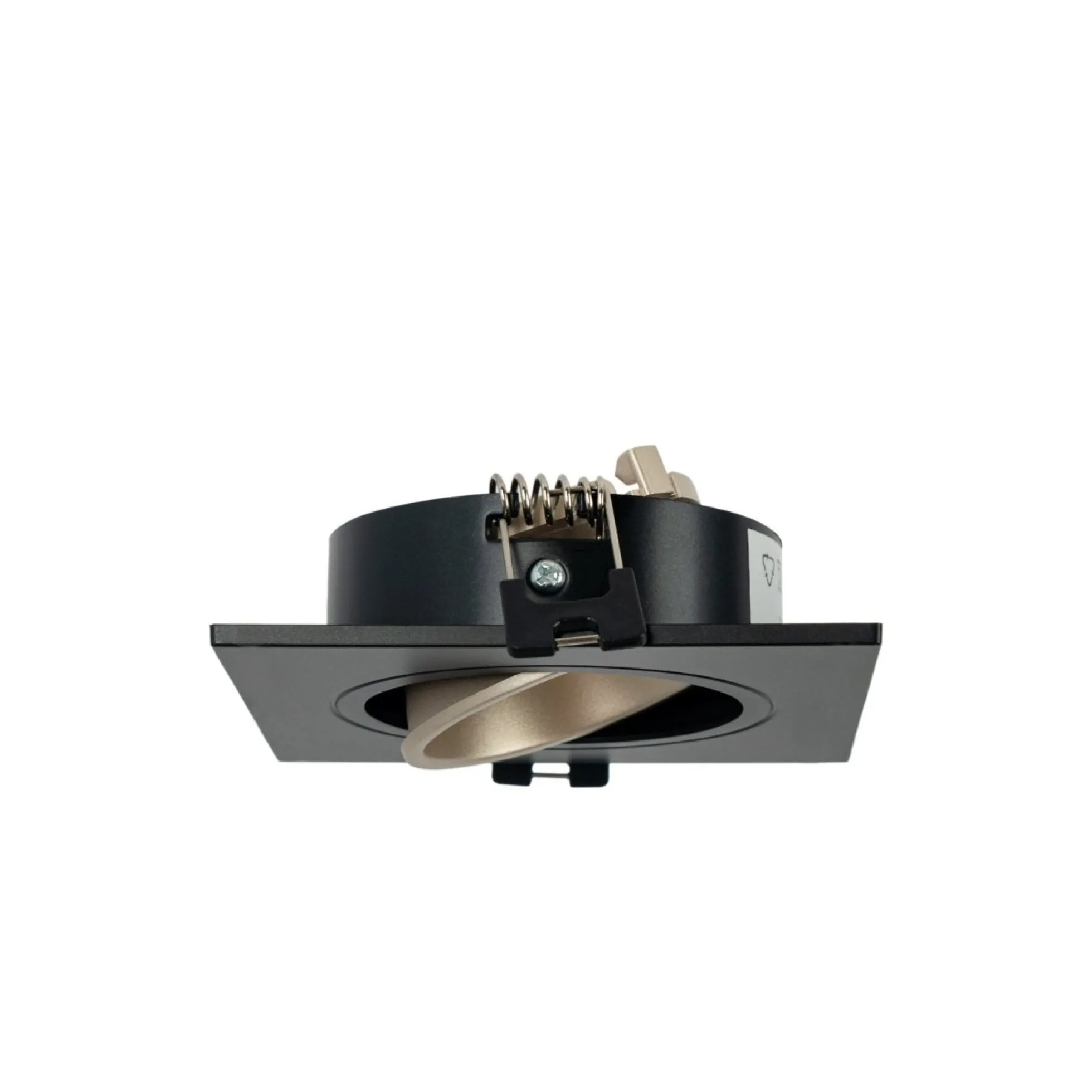 KIT Aro downlight cuadrado 93x93mm + Bombilla GU10 6W + Portalámparas