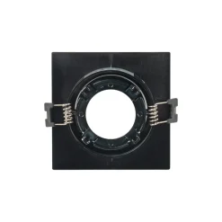 KIT Aro downlight cuadrado 93x93mm + Bombilla GU10 6W + Portalámparas