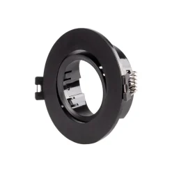 KIT Aro empotrable basculante Ø90mm + Bombilla GU10 6W + Portalámparas