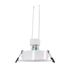 KIT Aro empotrable basculante Ø90mm + Bombilla GU10 6W + Portalámparas