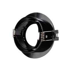 KIT Aro empotrable basculante Ø90mm + Bombilla GU10 6W + Portalámparas