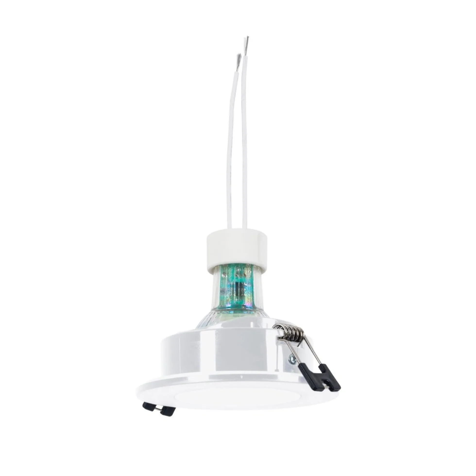 KIT Aro empotrable estanco Ø90mm + Bombilla GU10 6W + Portalámparas