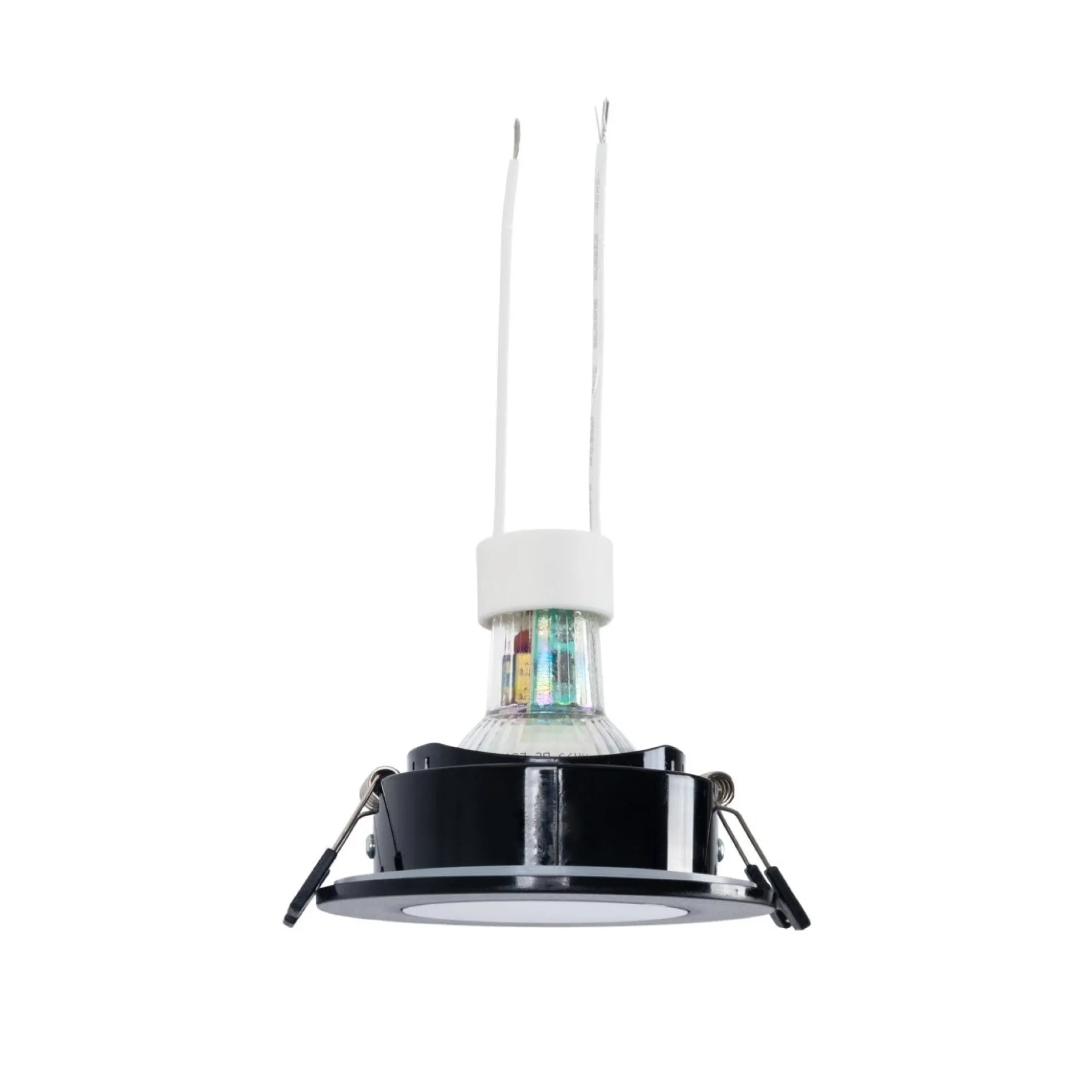KIT Aro empotrable estanco Ø90mm + Bombilla GU10 6W + Portalámparas