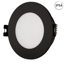 KIT Aro empotrable estanco Ø90mm + Bombilla GU10 6W + Portalámparas