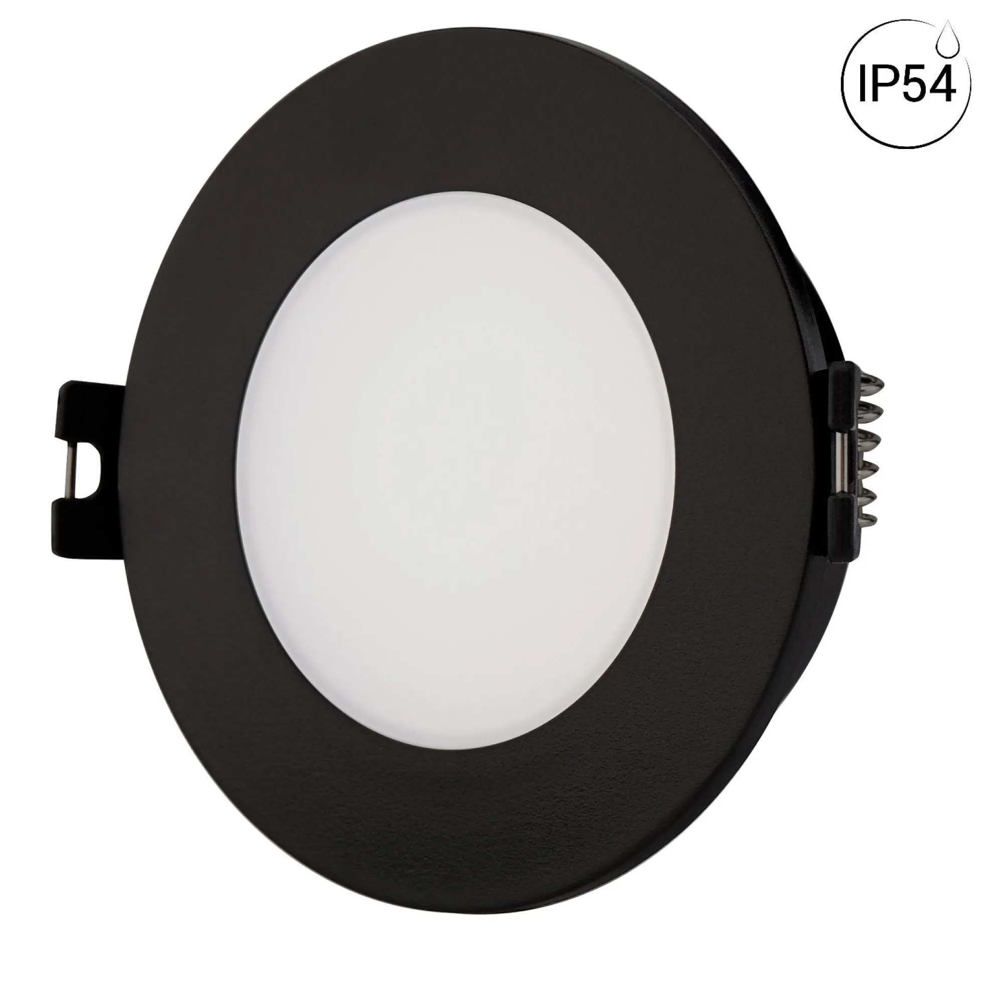 KIT Aro empotrable estanco Ø90mm + Bombilla GU10 6W + Portalámparas