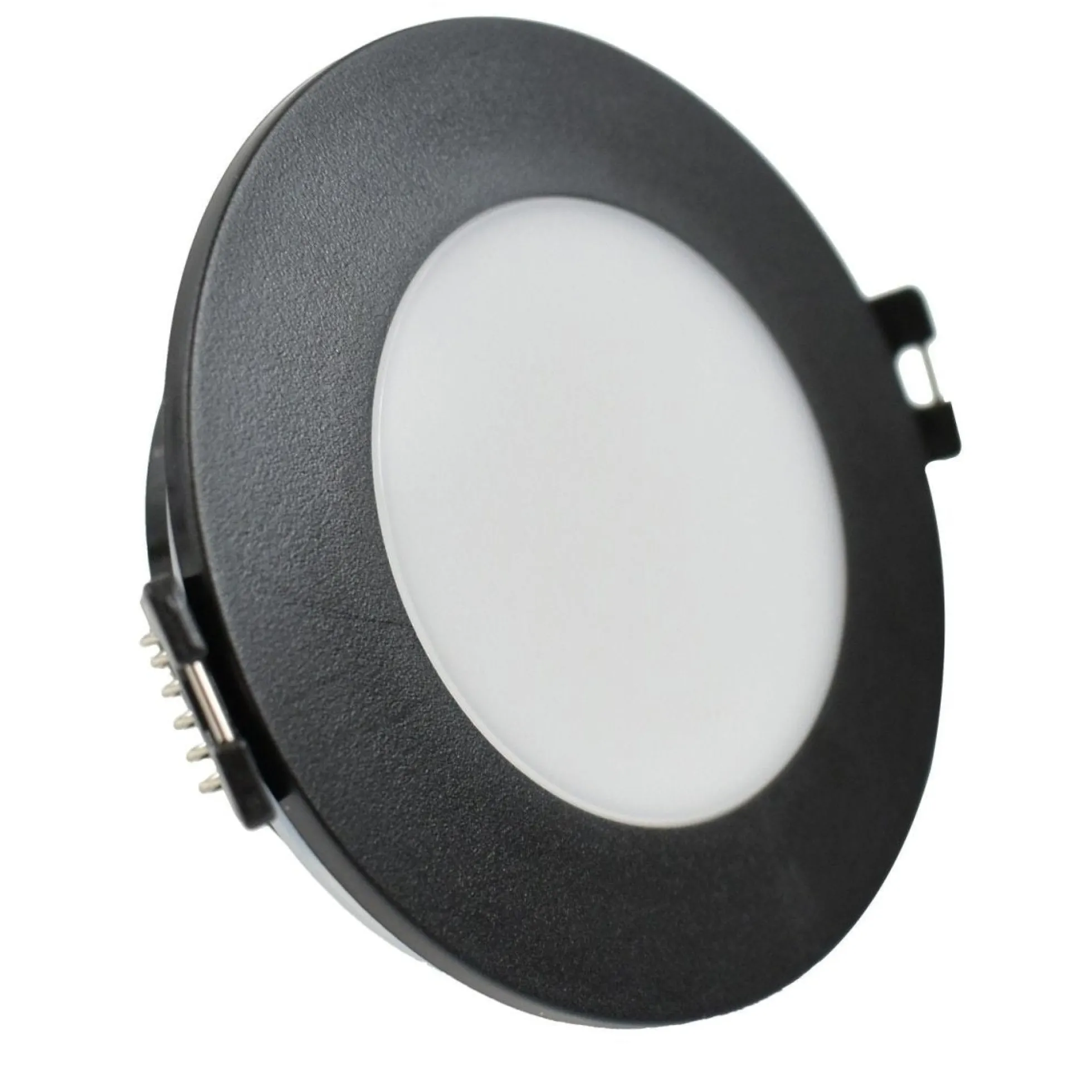 KIT Aro empotrable estanco Ø90mm + Bombilla GU10 6W + Portalámparas