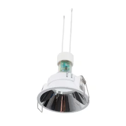 KIT Aro empotrable fijo Ø82mm + Bombilla GU10 6W + Portalámparas