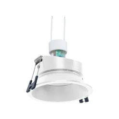 KIT Aro empotrable Ø93mm + Bombilla GU10 6W + Portalámparas