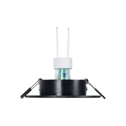 KIT Aro empotrable Ø110mm + Bombilla GU10 6W + Portalámparas