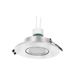 KIT Aro empotrable Ø110mm + Bombilla GU10 6W + Portalámparas