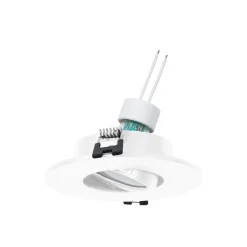 KIT Aro empotrable Ø110mm + Bombilla GU10 6W + Portalámparas