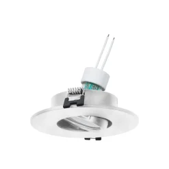 KIT Aro empotrable Ø110mm + Bombilla GU10 6W + Portalámparas