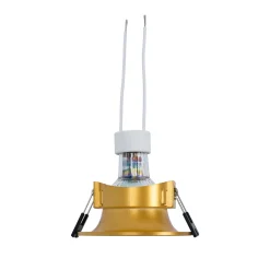 KIT Aro empotrable Ø86mm + Bombilla GU10 6W + Portalámparas