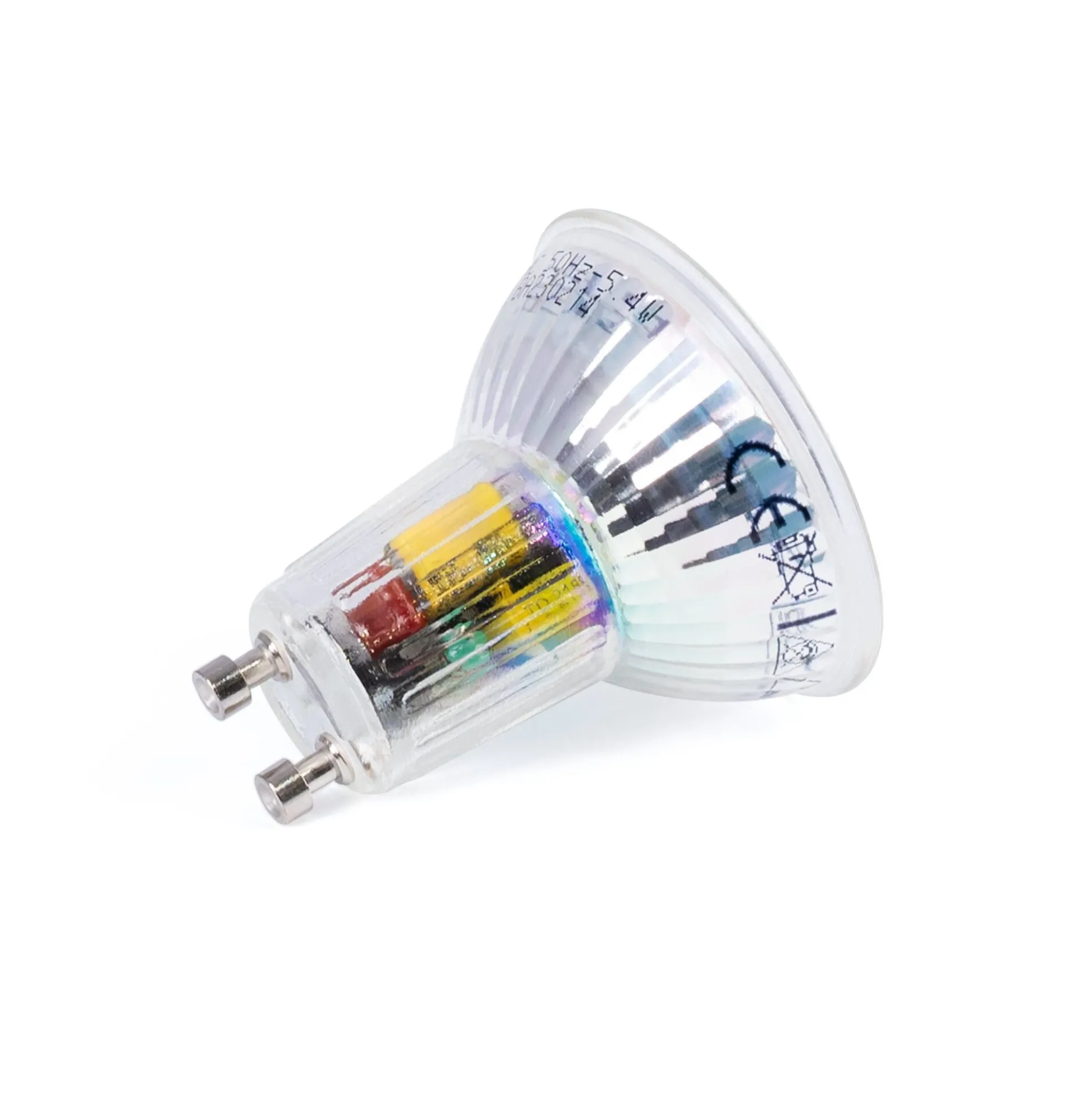 KIT Aro empotrable Ø86mm + Bombilla GU10 6W + Portalámparas